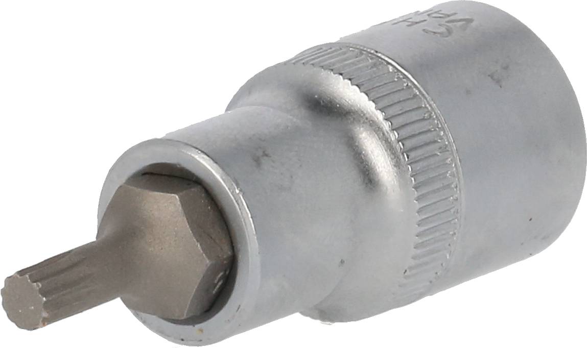 Torx-Bit-Stecknuss aus Metall, zylindrische Form, geeignet für Schraubarbeiten, verfügt über einen sechszackigen Kopf.