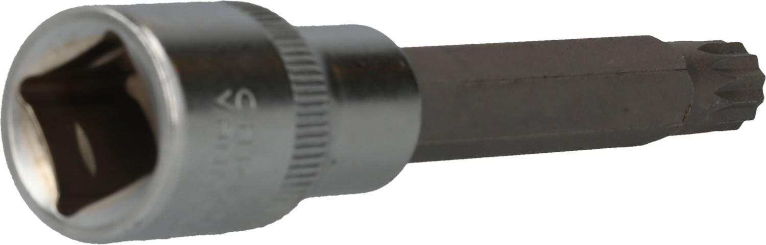 Torx-Bit mit einem sechseckigen Schaft, geeignet für Schraubendreher oder Bohrmaschinen zur Befestigung von Torx-Schrauben.