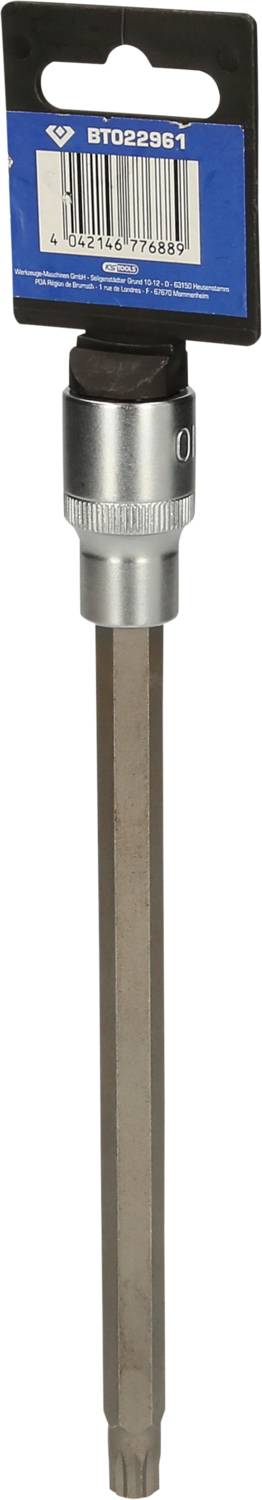 'Langer Torx-Bit mit robustem Sechskantschaft und blauem Etikett mit Aufschrift 'BT022961', geeignet für spezielle Schraubverbindungen.'