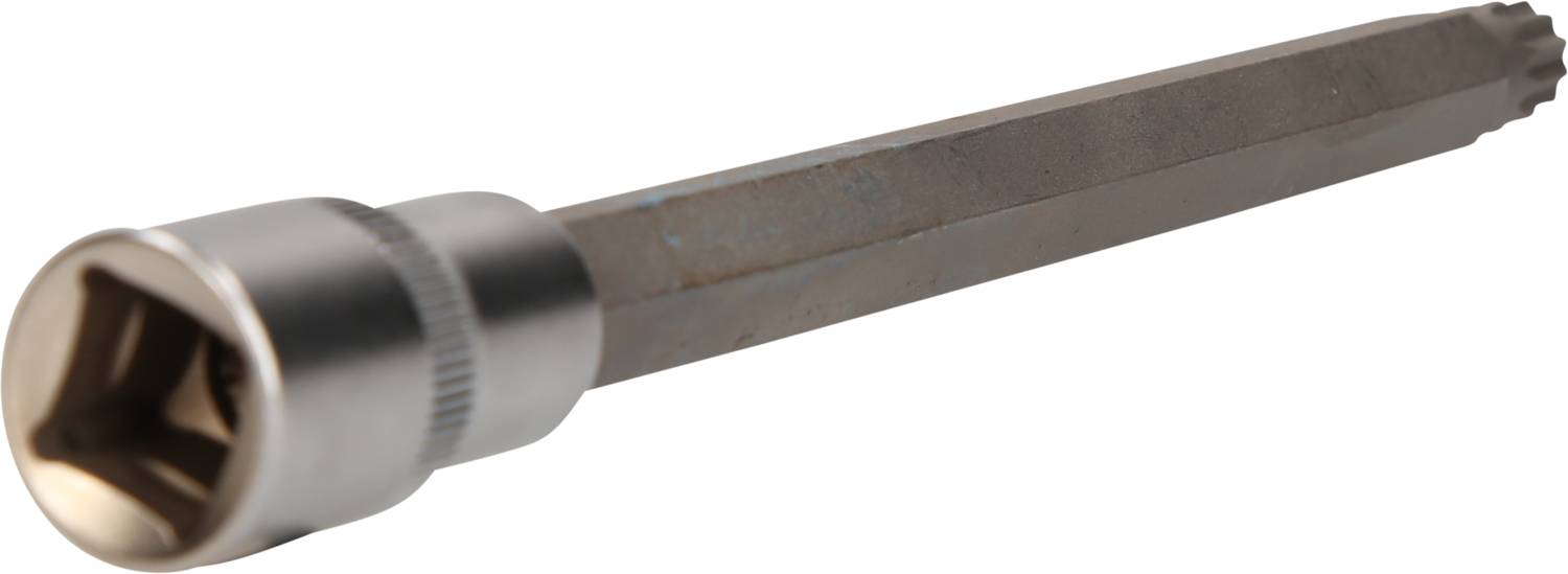 Ein langer, sechskantiger Schraubenschlüsselaufsatz aus Metall, geeignet für spezielle Schraubverbindungen.