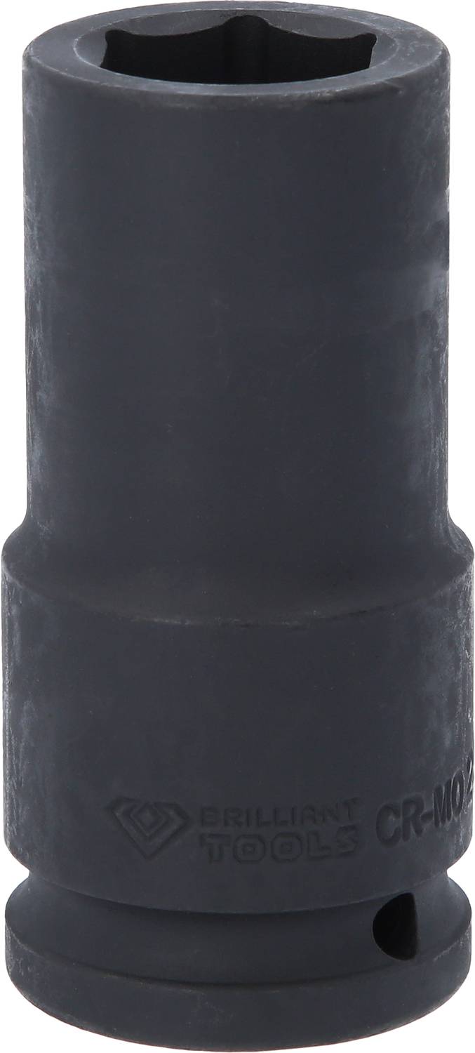 'Brilliant Tools' CR-MO11 Stecknuss, schwarz, robuste Bauweise, 12-kant, geeignet für Auto- und Maschinenwartung.