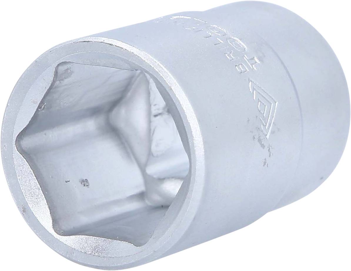 Sechskant-Steckschlüssel aus Metall, silberfarben, verwendet für Schraubarbeiten an Fahrzeugen und Maschinen.