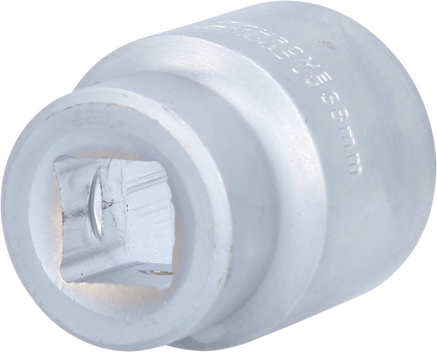 Metall-Steckschlüssel mit Sechskantöffnung, hauptsächlich zur Montage und Demontage von Schrauben oder Muttern.