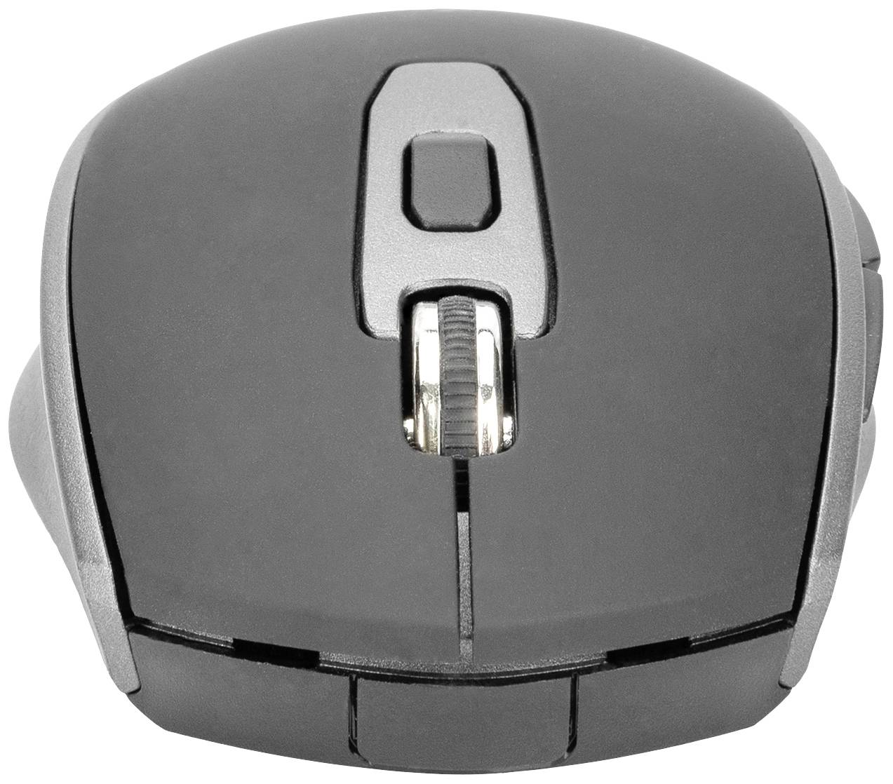 Digitus DA-20162 Maus Kabellos Optisch Schwarz, Grau 6 Tasten 1600 dpi, 1200 dpi, 800 dpi