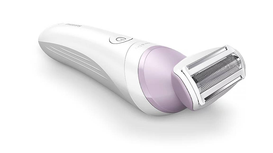 Philips Bodycare Lady Shaver Series 6000 Damenrasierer Weiß, Lila