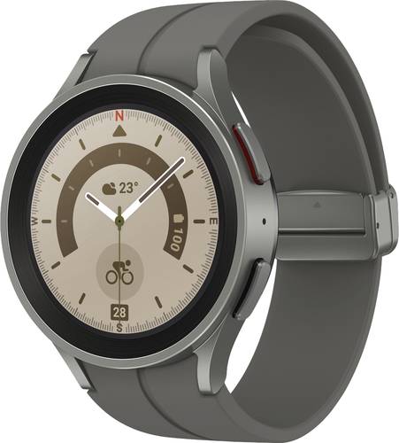 Samsung Galaxy Watch5 Pro Smartwatch 45mm Uni Grau, Titanium  - Onlineshop Voelkner
