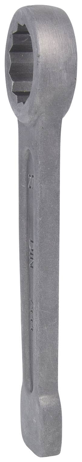 Maulschlüssel aus Metall, länglich mit ovalem Ende, geeignet zum Lösen und Festziehen von Schrauben und Muttern.