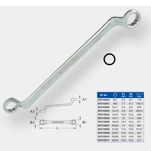 Brilliant Tools BT012906 BT012906 Doppel-Ringschlüssel Schlüsselweite (Metrisch) 18 - 19mm Brilliant Tools BT012906 BT012906 Doppel-Ringschlüssel Schlüsselweite (Metrisch) 18 - 19mm