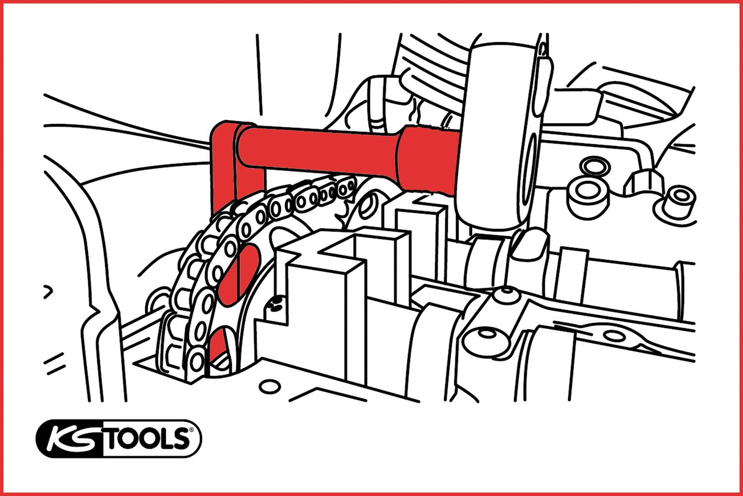 KS Tools 1503036 1/2" Torx-E-Schlüssel für Nockenwellenräder-Verschraubungen für Mercedes, E14