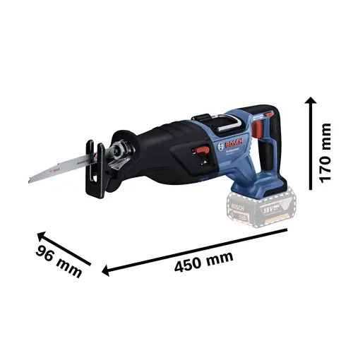 Bosch Professional GSA 18V-28 Akku-Säbelsäge 06016C0000 bürstenlos, ohne Akku 1100 W 18 V Bosch Professional GSA 18V-28 Akku-Säbelsäge 06016C0000 bürstenlos, ohne Akku 1100 W 18 V
