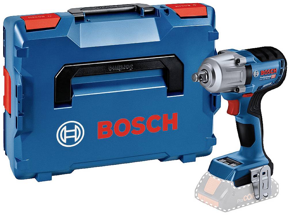 Akkuschrauber von Bosch mit Aufbewahrungsbox.
