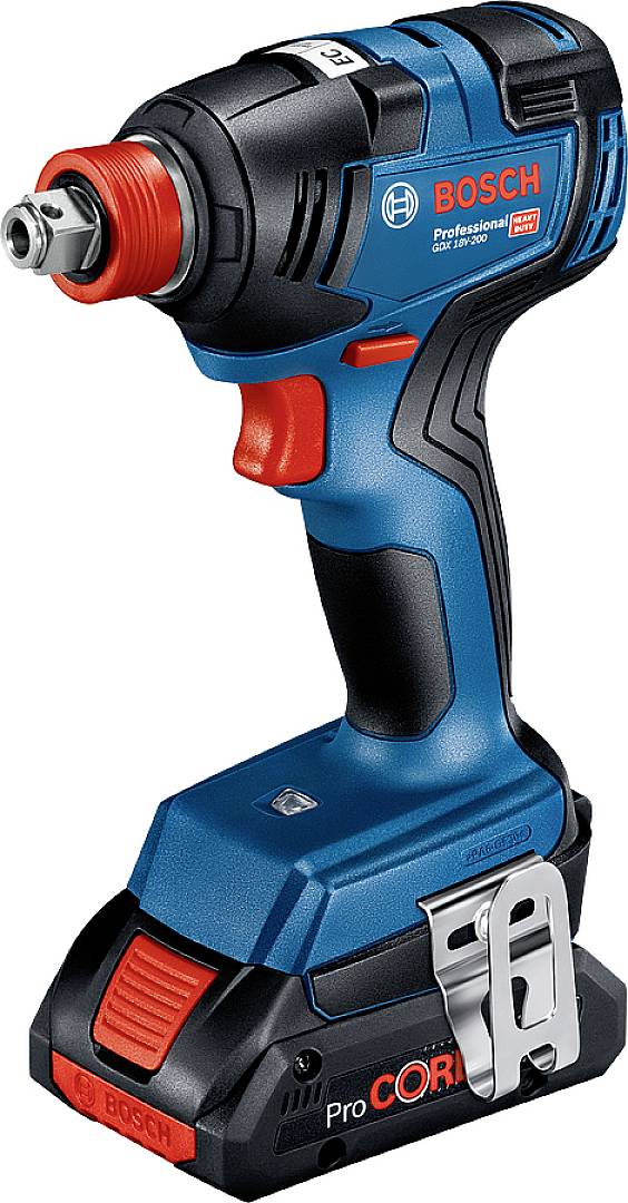 Bosch Professional GDX 18V-200+GSR 06019J2207 Akku-Drehschlagschrauber, Akku-Bohrschrauber