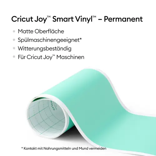 Cricut Joy™ Smart Vinyl™ Permanent Folie Mint Cricut Joy™ Smart Vinyl™ Permanent Folie Mint