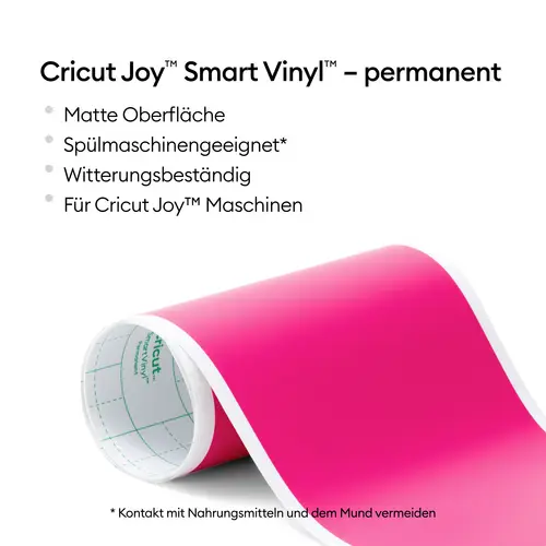 Cricut Joy™ Smart Vinyl™ Permanent Folie Pink Cricut Joy™ Smart Vinyl™ Permanent Folie Pink