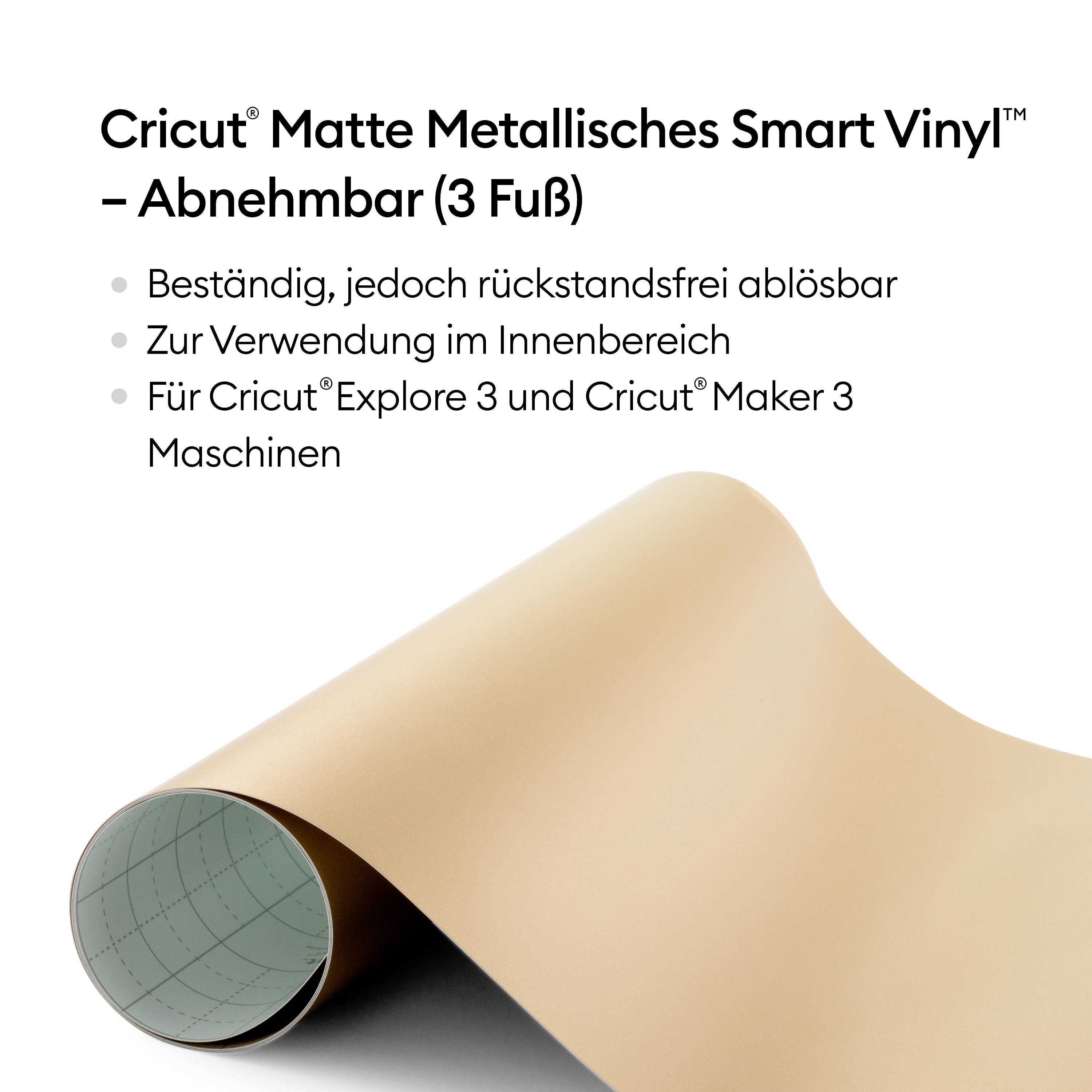 Cricut Smart Vinyl Removable Folie Champagner
