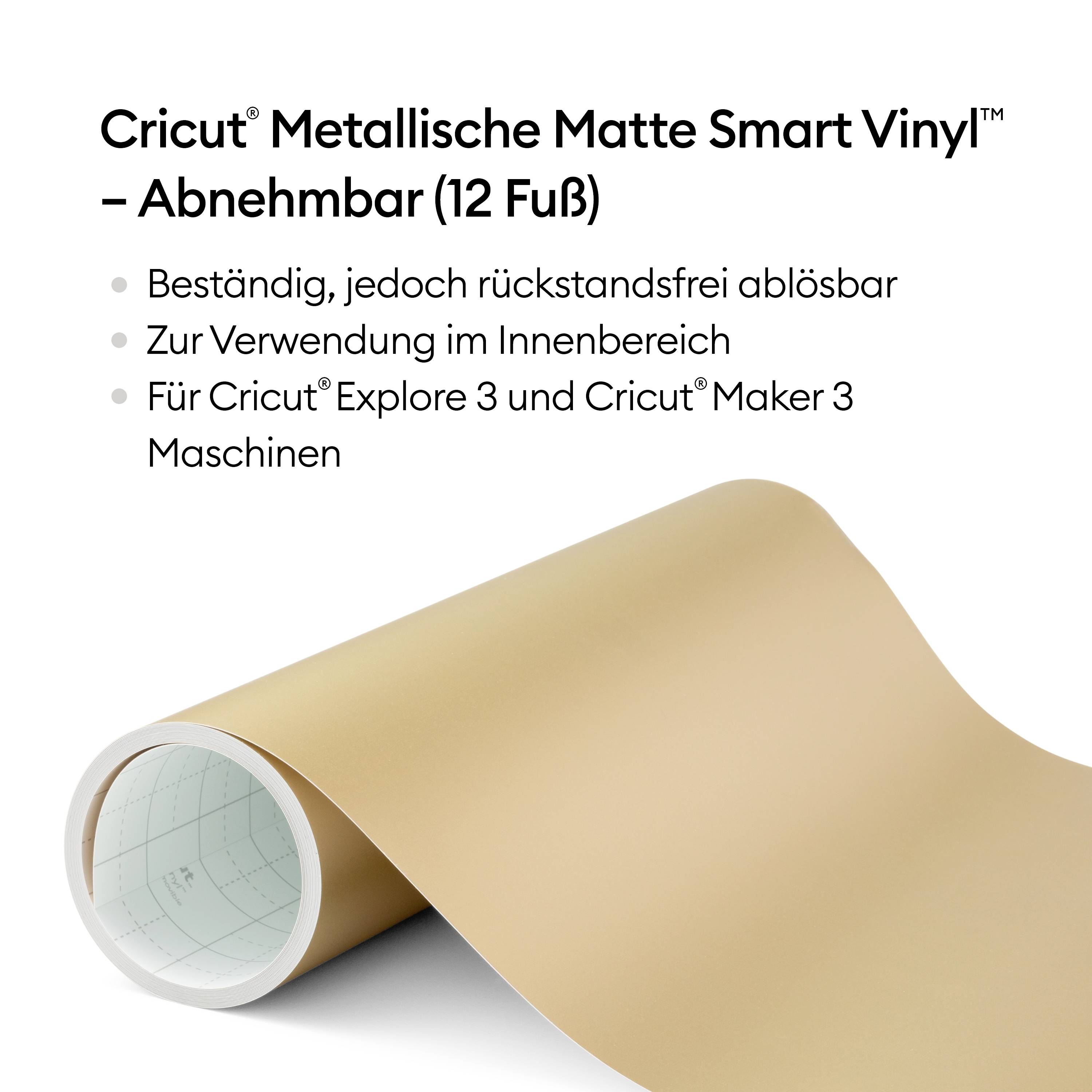 Cricut Smart Vinyl Removable Folie Champagner