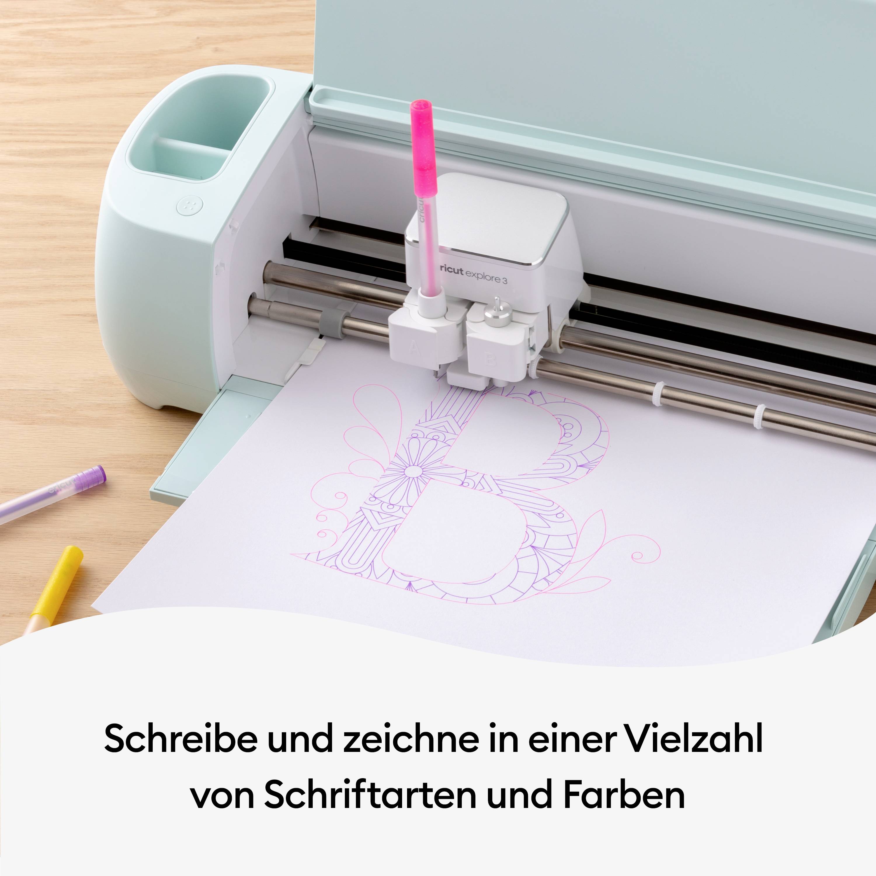 Cricut Glitzer Gel 0,8mm, 5er Stiftset Neon