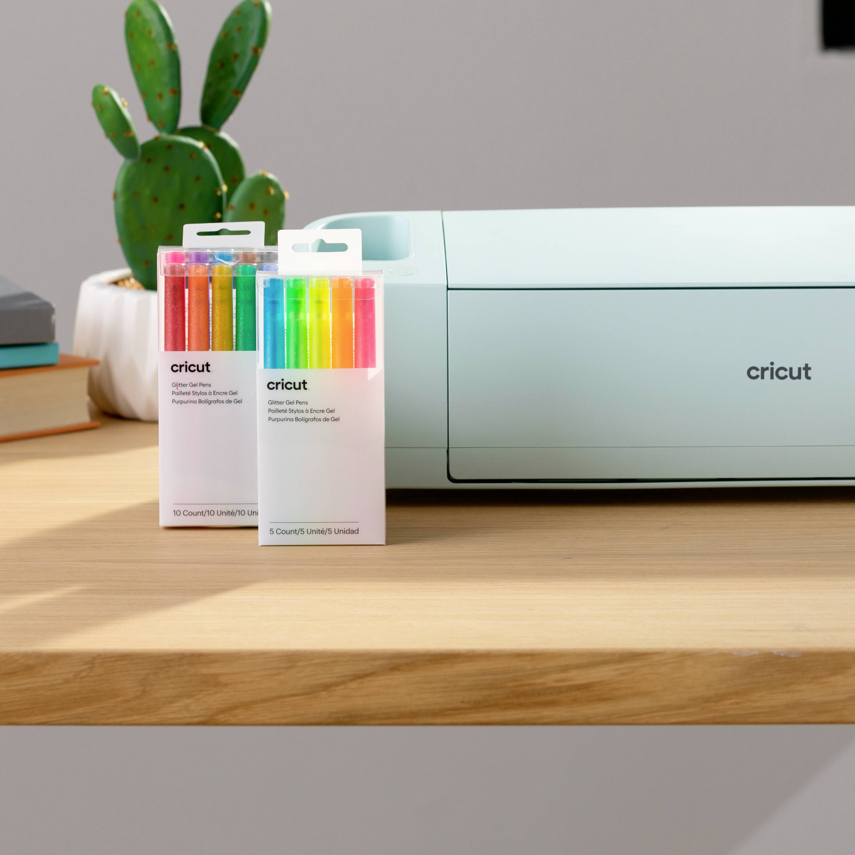 Cricut Glitzer Gel 0,8mm, 5er Stiftset Neon