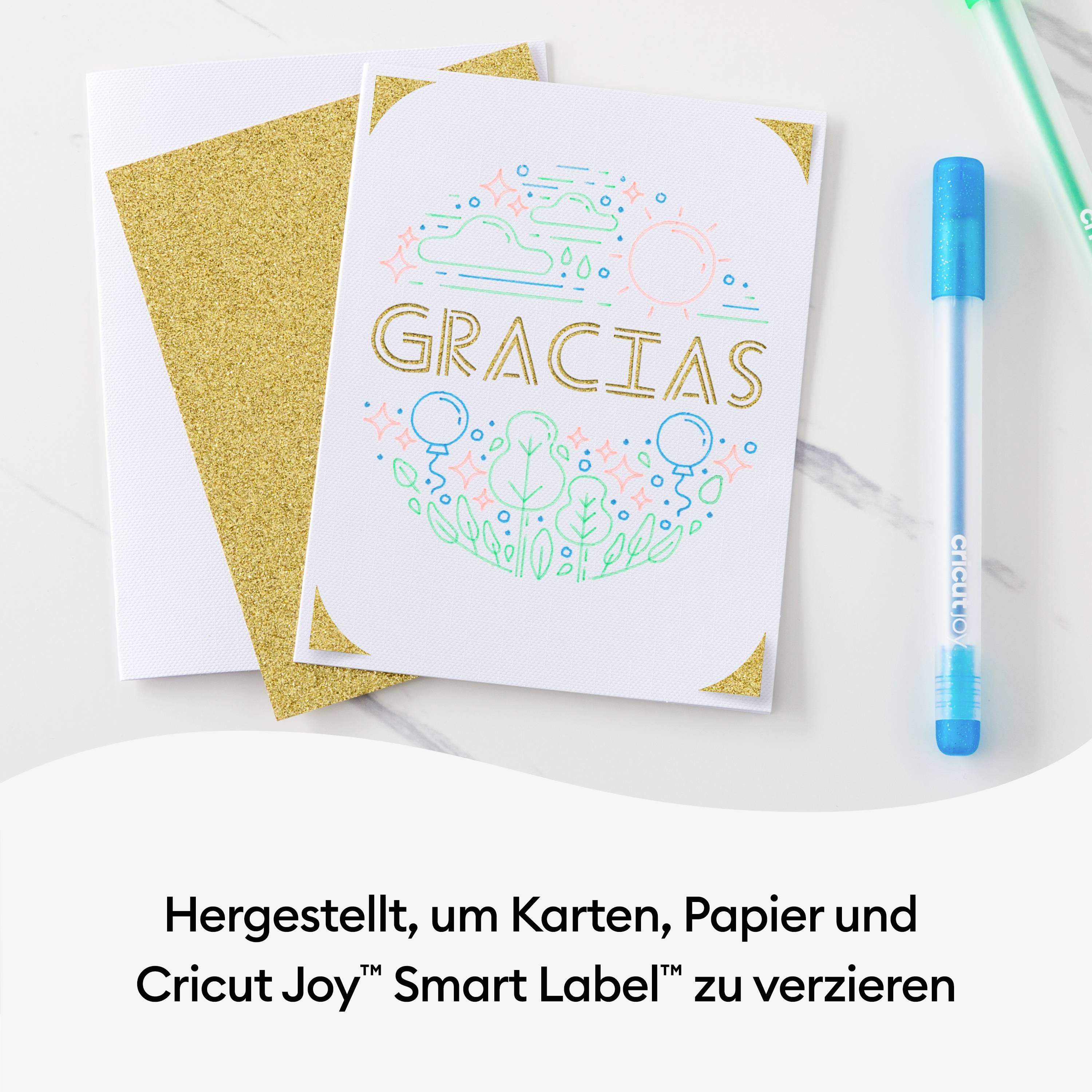 Cricut Joy™ Glitzer Gel 0,8mm, 3er Stiftset Neon
