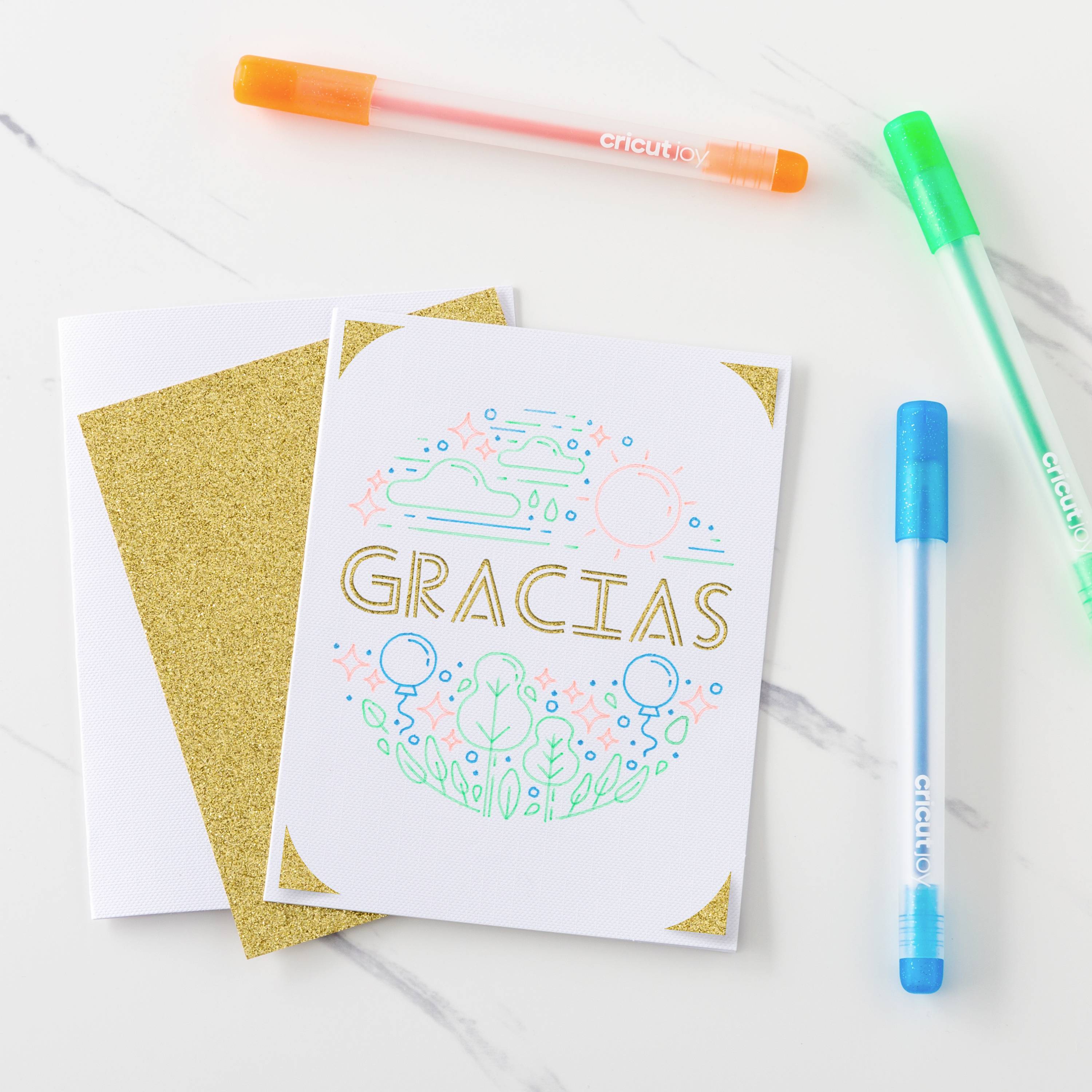 Cricut Joy™ Glitzer Gel 0,8mm, 3er Stiftset Neon