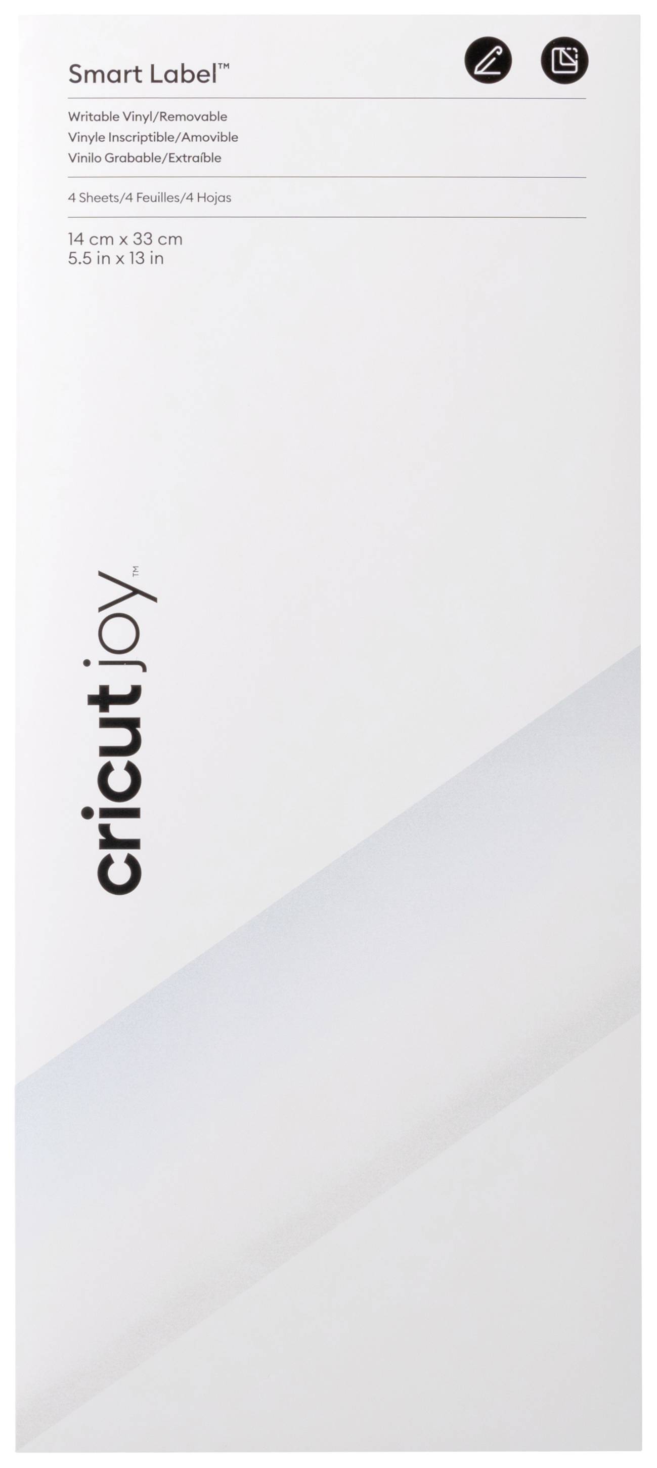 Cricut Joy Smart Vinylfolie - 14 x 33 cm Schwarz 2010002