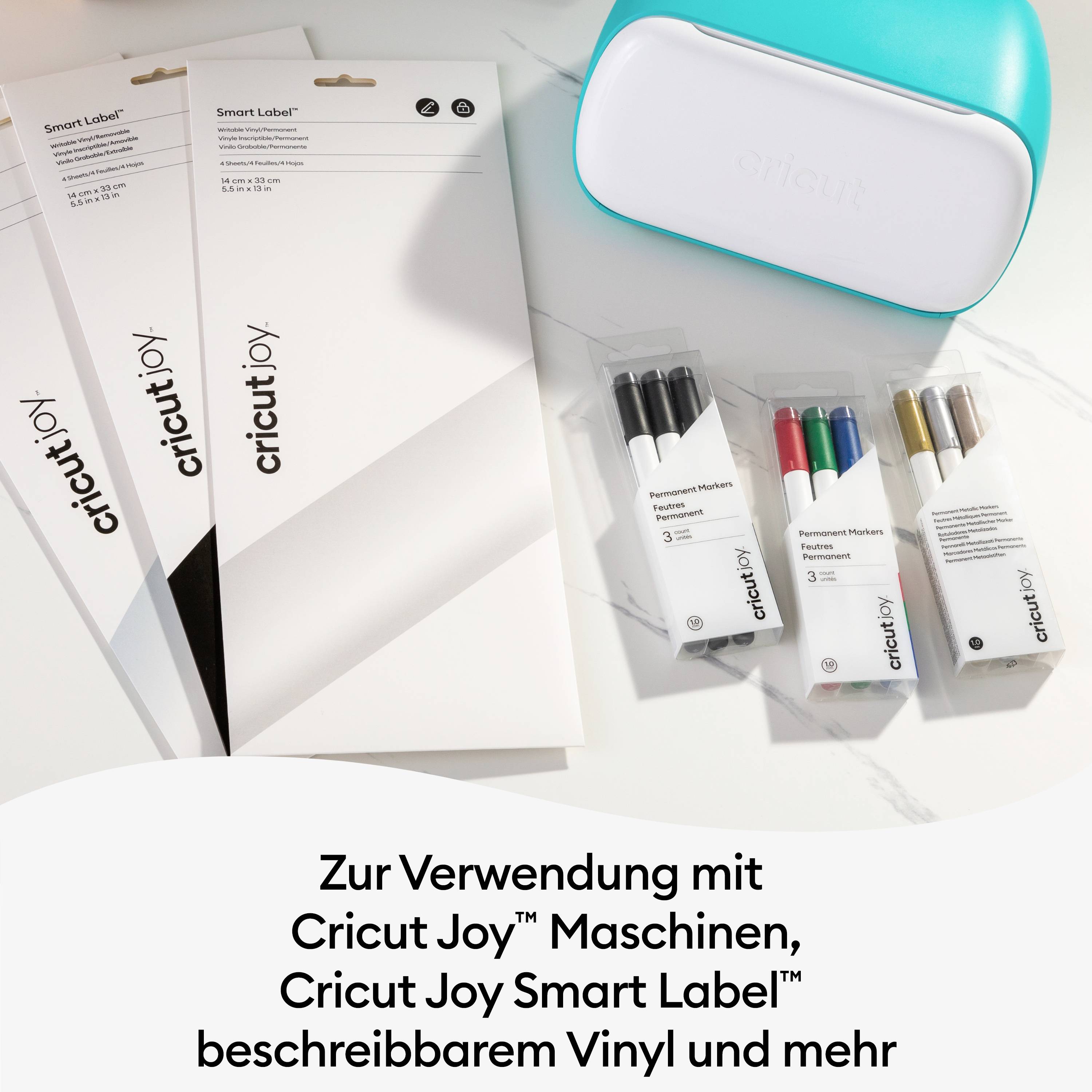 Cricut Permanent markers 1.0mm, 3er Stiftset Gold, Silber, Kupfer