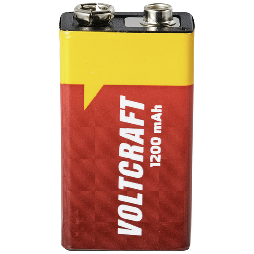 VOLTCRAFT VC-9V-Li-1200mAh 9V Block-Batterie Lithium 1200 mAh 9V 1St.