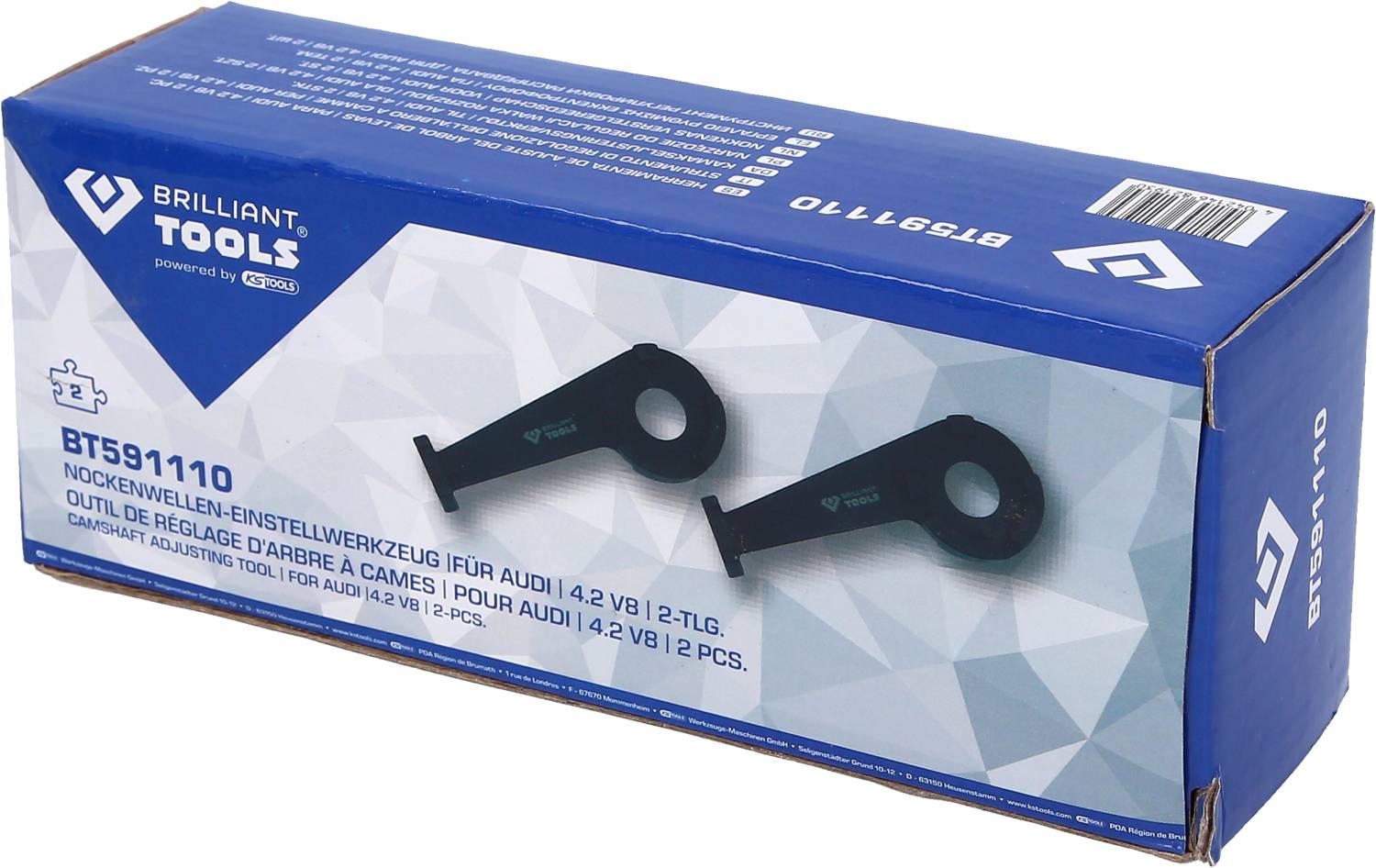 Brilliant Tools BT591110 Nockenwellen-Einstellwerkzeug für Audi V8 4.2