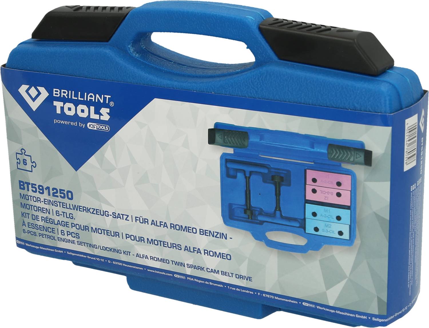 Brilliant Tools BT591250 Motor-Einstellwerkzeug-Satz für Alfa Romeo 1.4, 1.6, 1.8, 2.0 Twin-Spark