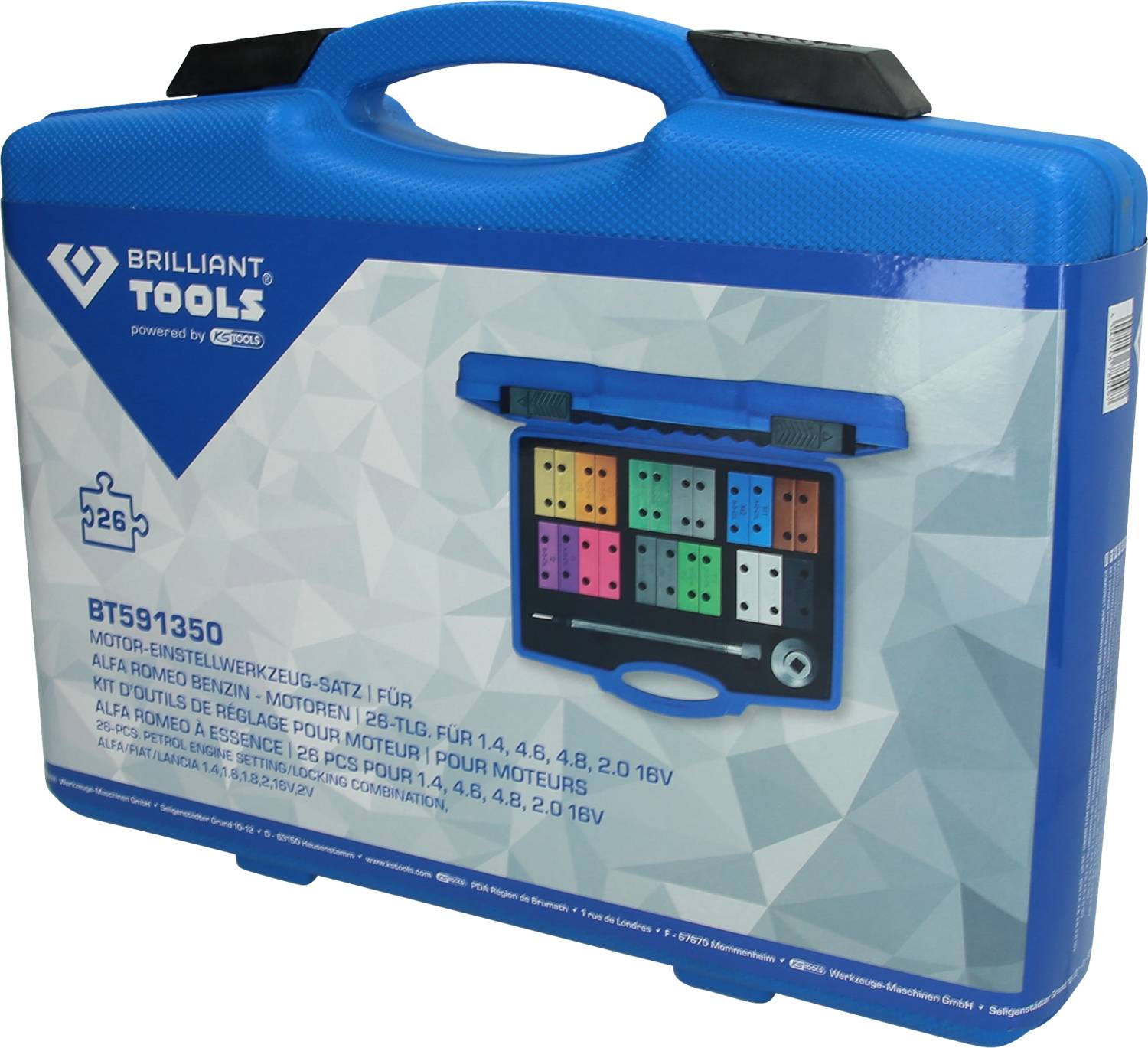 Brilliant Tools BT591350 Motor-Einstellwerkzeug-Satz für Fiat, Lancia, Alfa Romeo