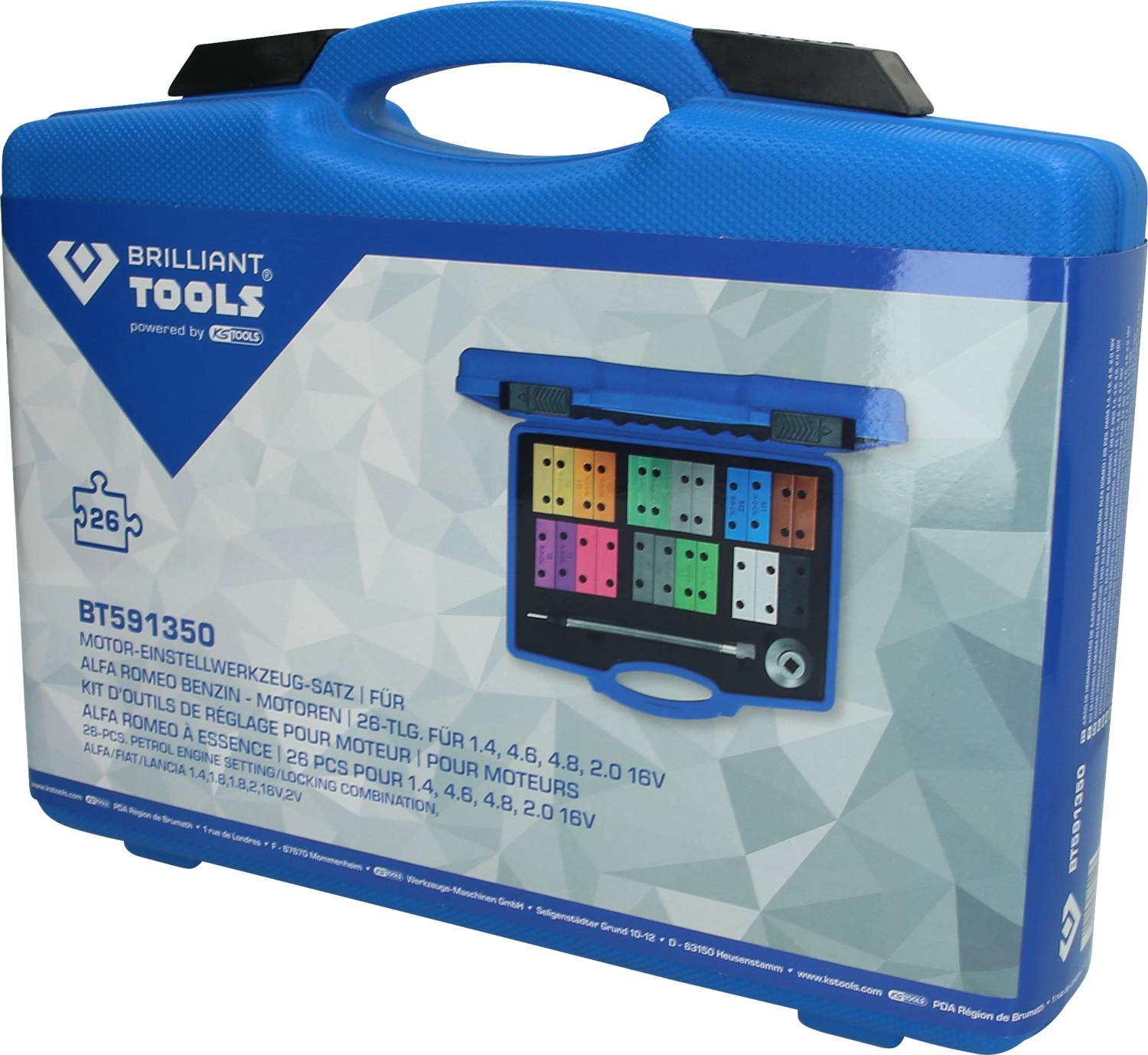 Brilliant Tools BT591350 Motor-Einstellwerkzeug-Satz für Fiat, Lancia, Alfa Romeo