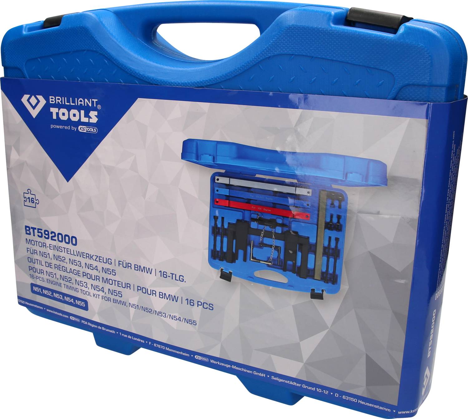 Brilliant Tools BT592000 Motor-Einstellwerkzeug-Satz für BMW N51, N52, N52K, N53, N54, N55