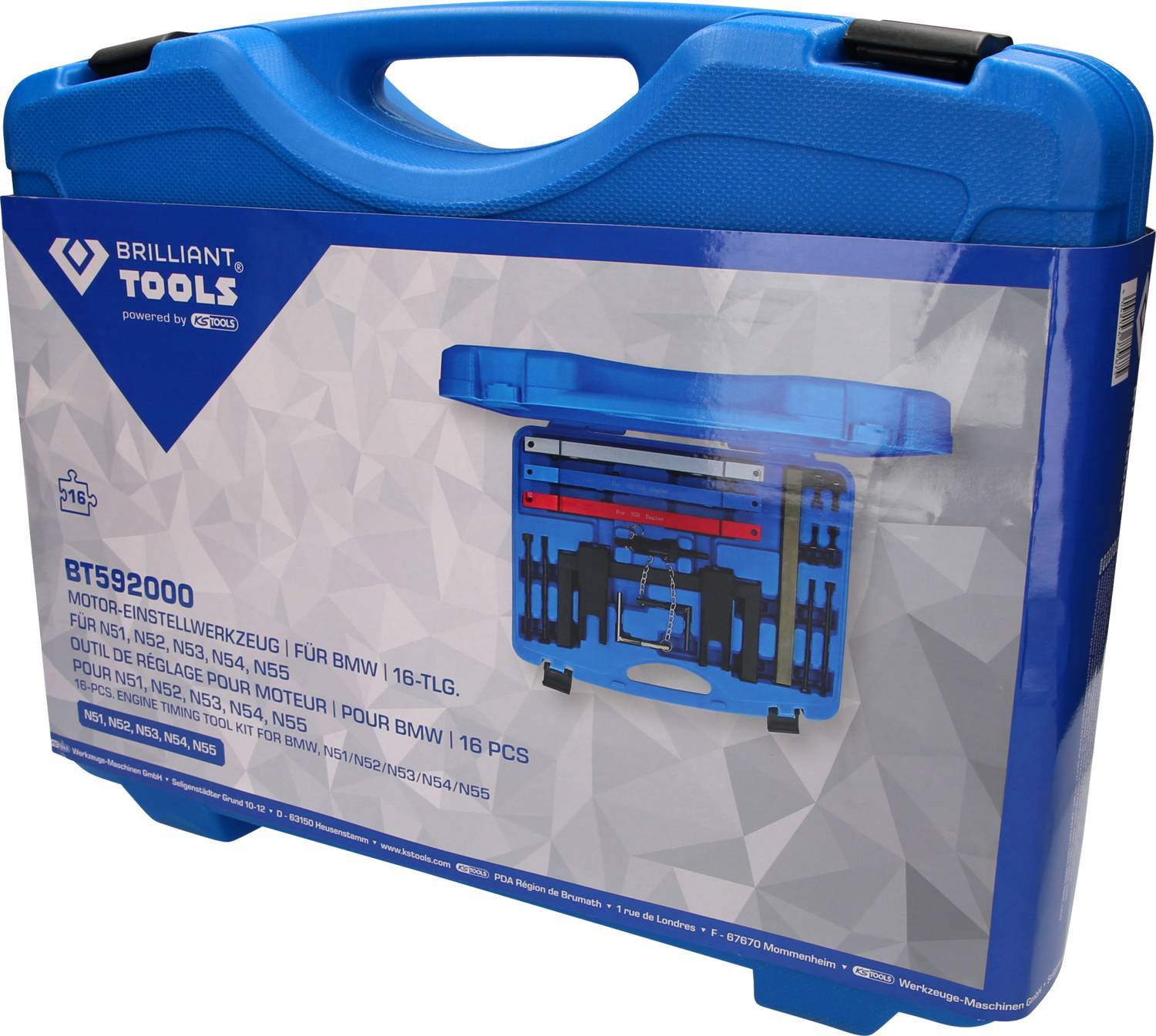 Brilliant Tools BT592000 Motor-Einstellwerkzeug-Satz für BMW N51, N52, N52K, N53, N54, N55