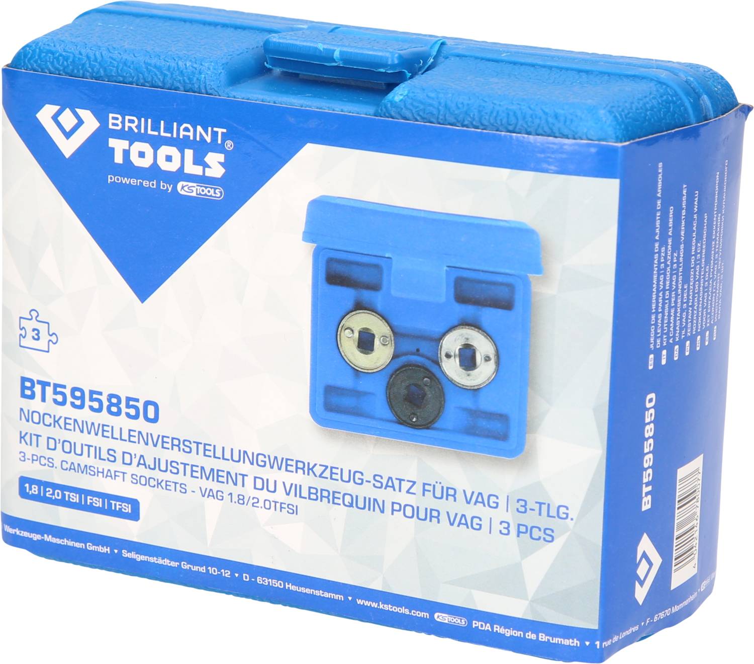 Brilliant Tools BT595850 Nockenwellen-Steuerventil-Einsätze für VAG 1.8, 2.0 TFSI, TSI