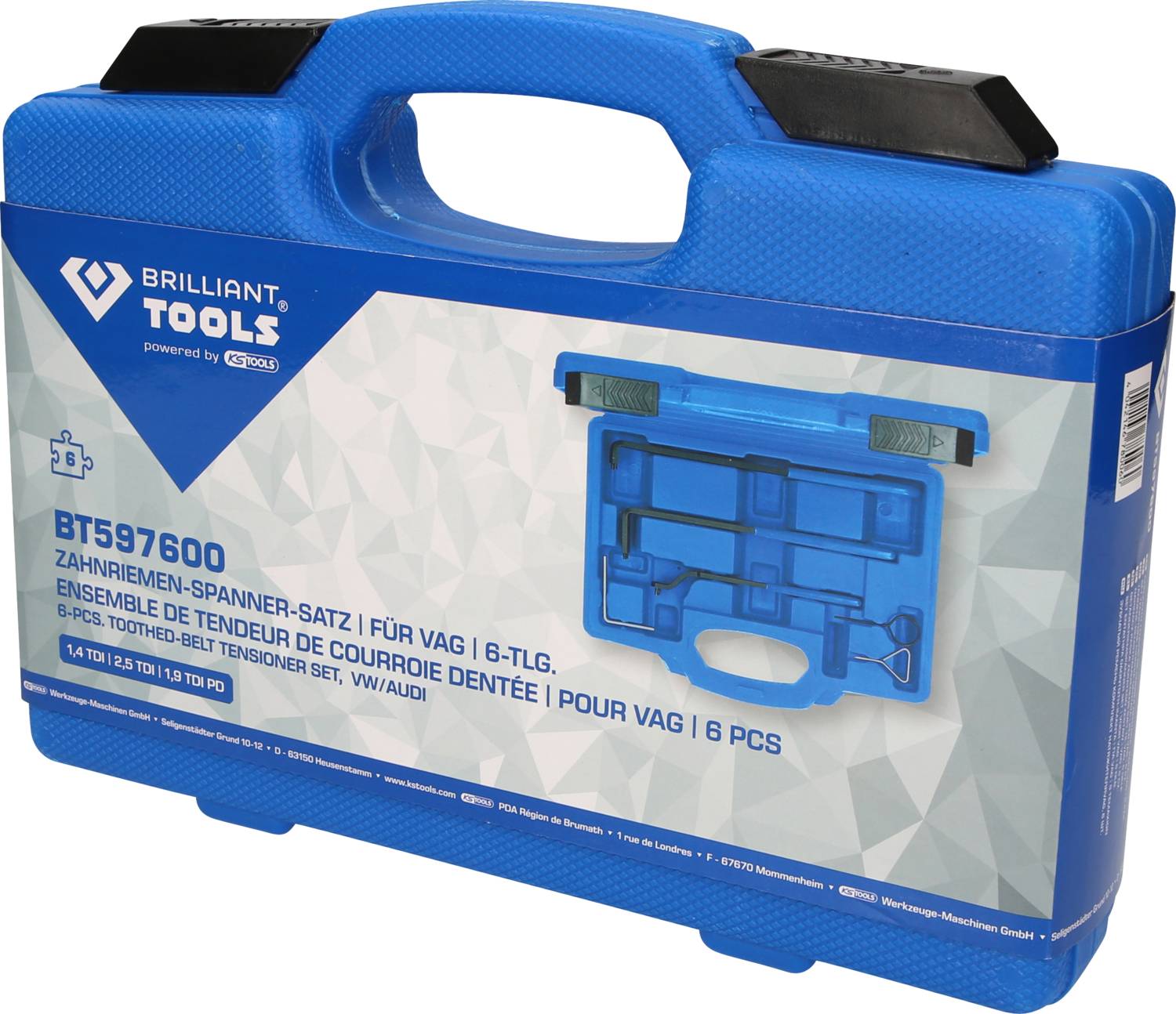Brilliant Tools BT597600 Zahnriemen-Spanner-Satz für VAG