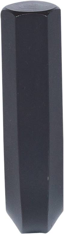 Ein schwarzer, sechseckiger Griff einer Gießkanne.