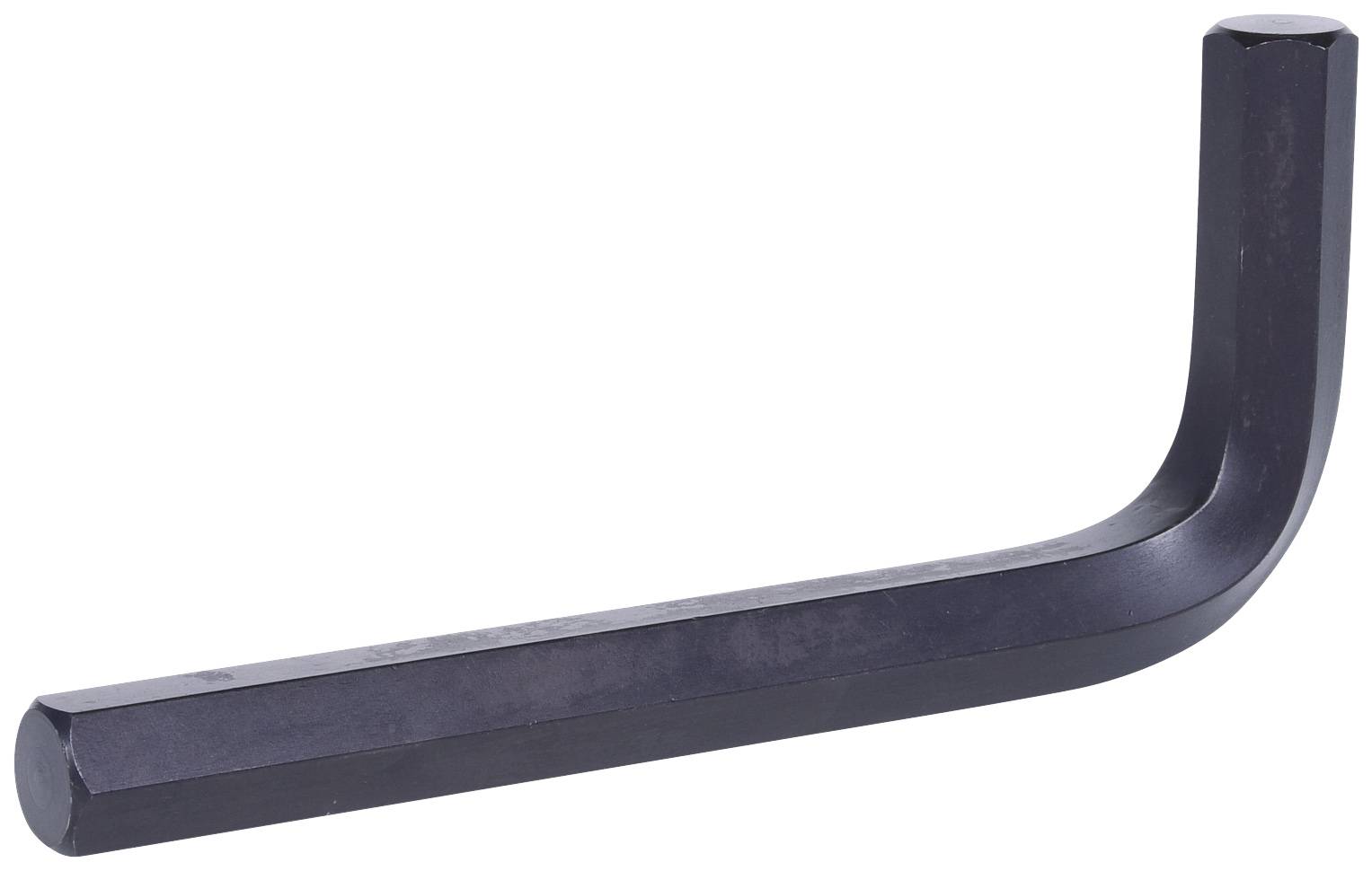 Ein schwarzer Inbusschlüssel in L-Form.