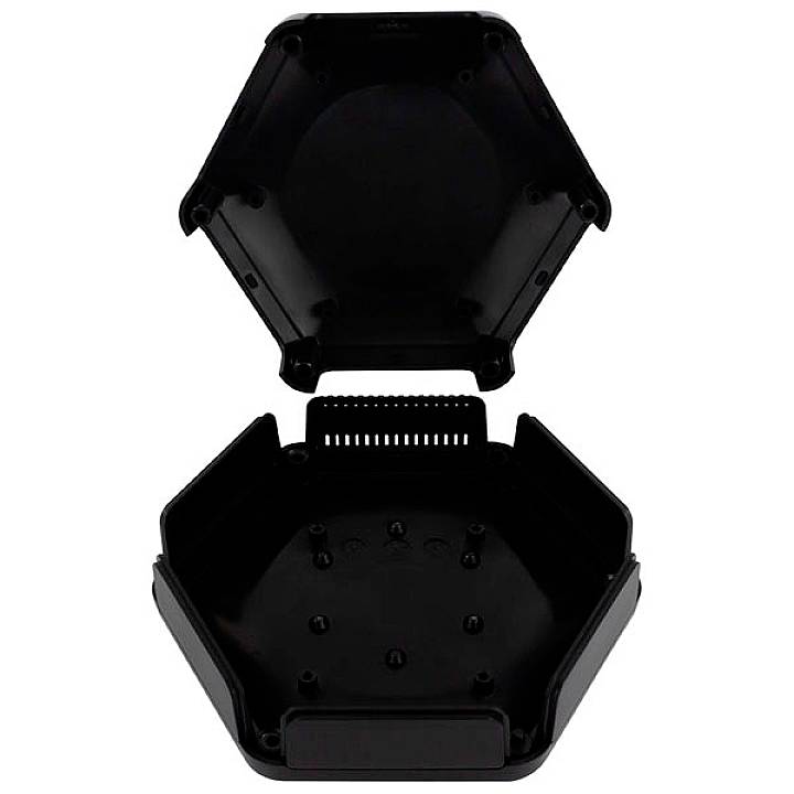 Camdenboss CBHEX1-51-BK Universal-Gehäuse 146 x 130 x 45 ABS Kunststoff Schwarz 25St.