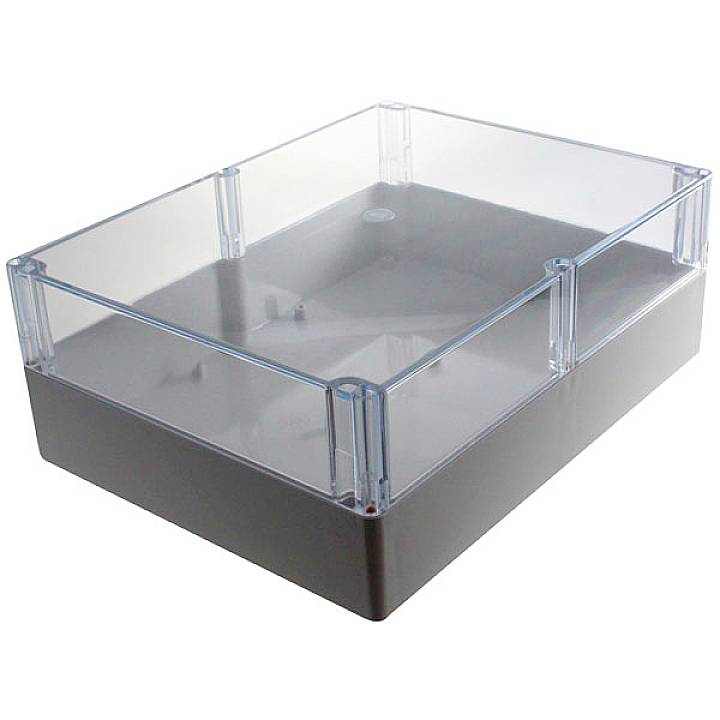 Camdenboss 7200-2038C Universal-Gehäuse 300 x 230 x 111 Polycarbonat Grau, Transparent 1St.