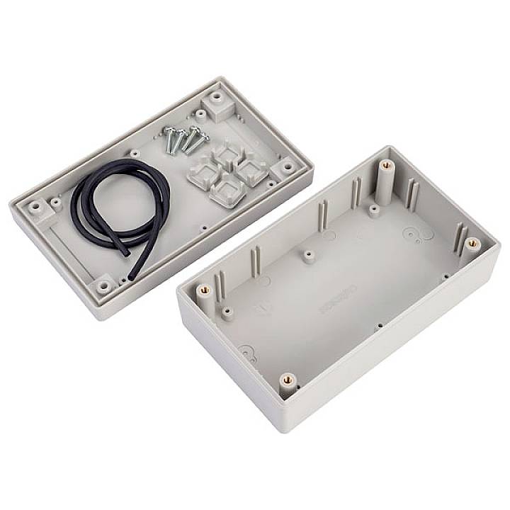 Camdenboss CRDCGG005 Universal-Gehäuse 127 x 75 x 45 ABS Kunststoff Grau 4St.