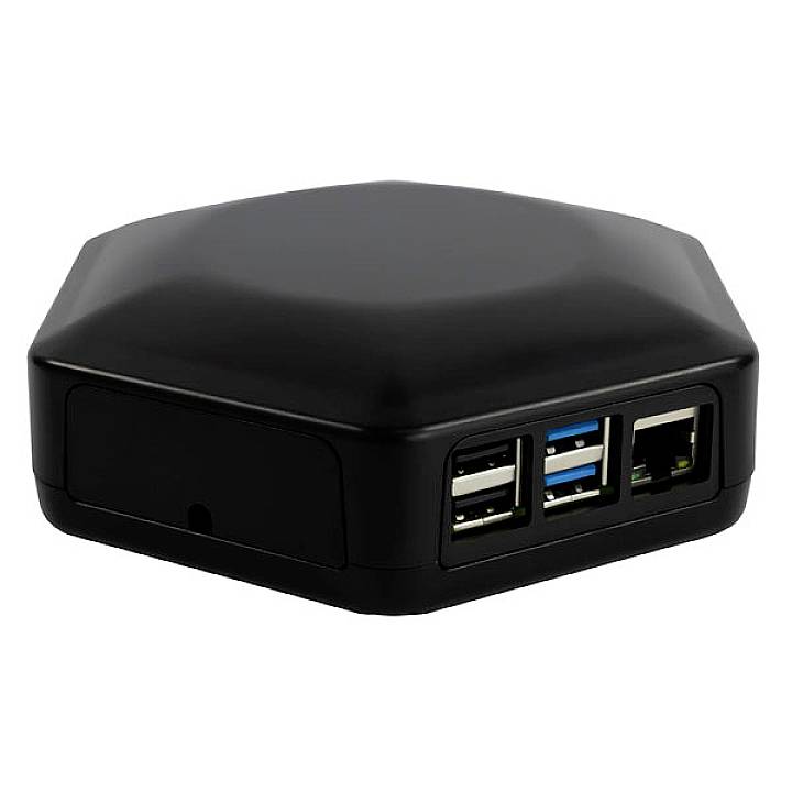 Camdenboss CBHEX1-PI4-BK SBC-Gehäuse Passend für (Entwicklungskits): Raspberry Pi Schwarz