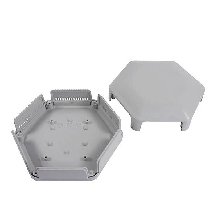 Camdenboss CBHEX1-33-GY Universal-Gehäuse 146 x 130 x 45 ABS Kunststoff Grau 25St.