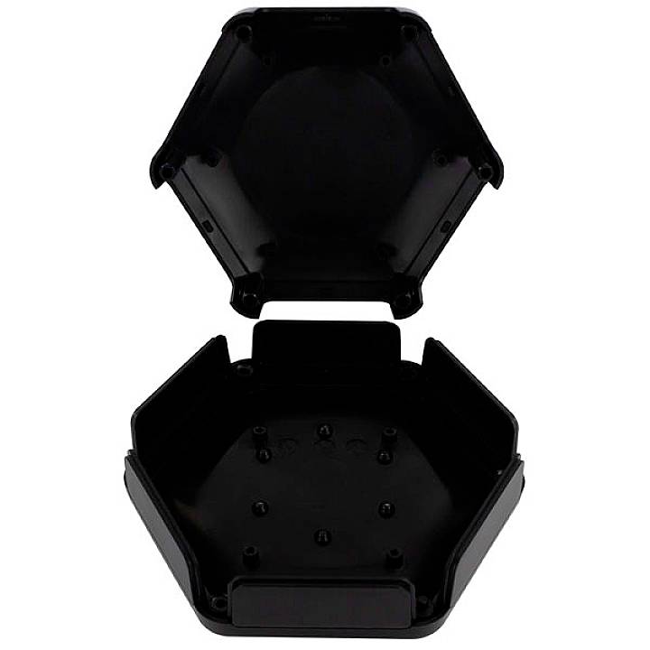 Camdenboss CBHEX1-60-BK Universal-Gehäuse 146 x 130 x 45 ABS Kunststoff Schwarz 25St.