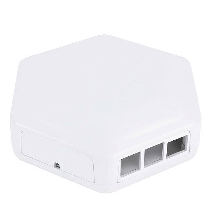 Camdenboss CBHEX1-PI4-WH SBC-Gehäuse Passend für (Entwicklungskits): Raspberry Pi Weiß