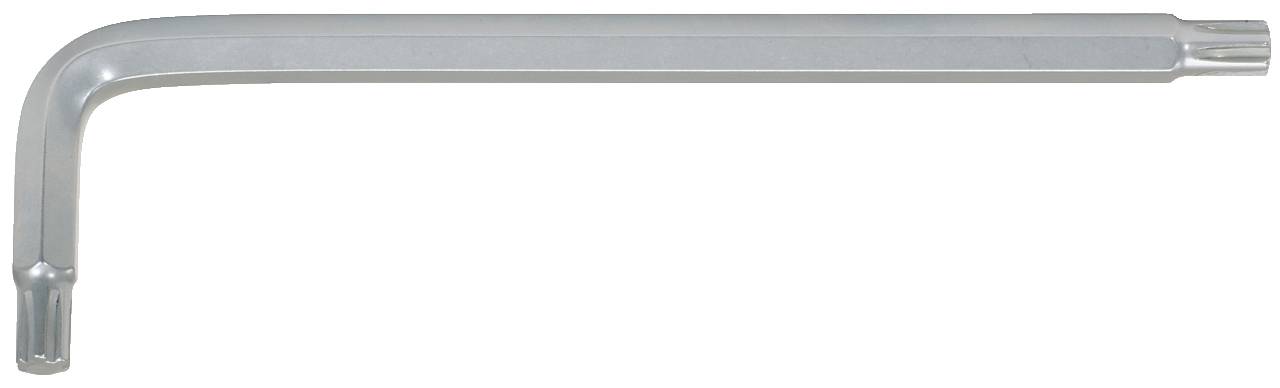 Sechskantschlüssel aus Metall in L-Form.