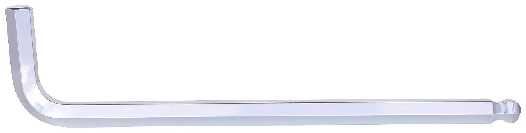 Sechskantschlüssel aus Metall mit langer und kurzer Seite, typisches Werkzeug für Schrauben mit Innensechskant.