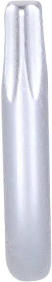 Ein metallischer, zylindrischer Stift mit glatter Oberfläche, möglicherweise ein Fräswerkzeug oder ein gravierender Bohrer.