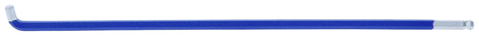 Ein blauer Brecheisen mit einem silbernen Ende liegt waagerecht.