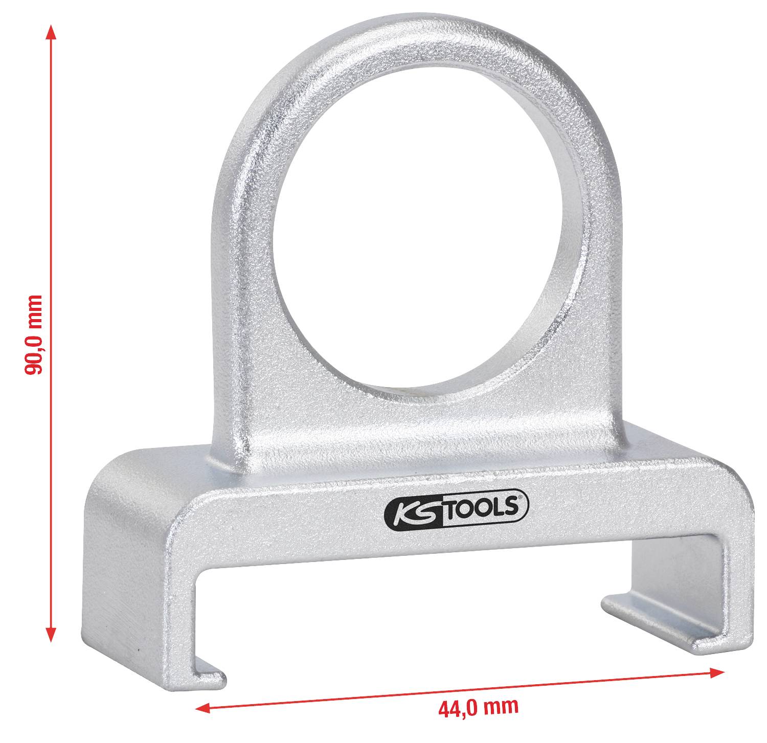 KS Tools Halterung, silberfarben, Höhe 90,0 mm, Breite 44,0 mm.