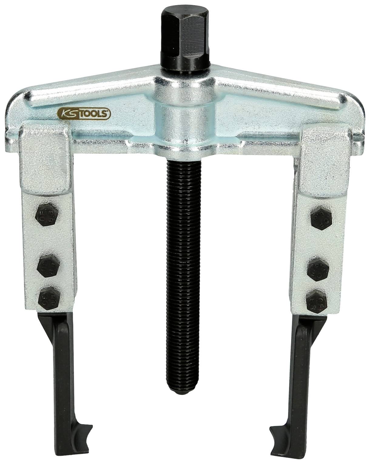 Ein mechanischer Abzieher mit zwei Armen und Spindel, verwendet zum Entfernen von Kugellagern, Zahnrädern oder ähnlichen Teilen.
